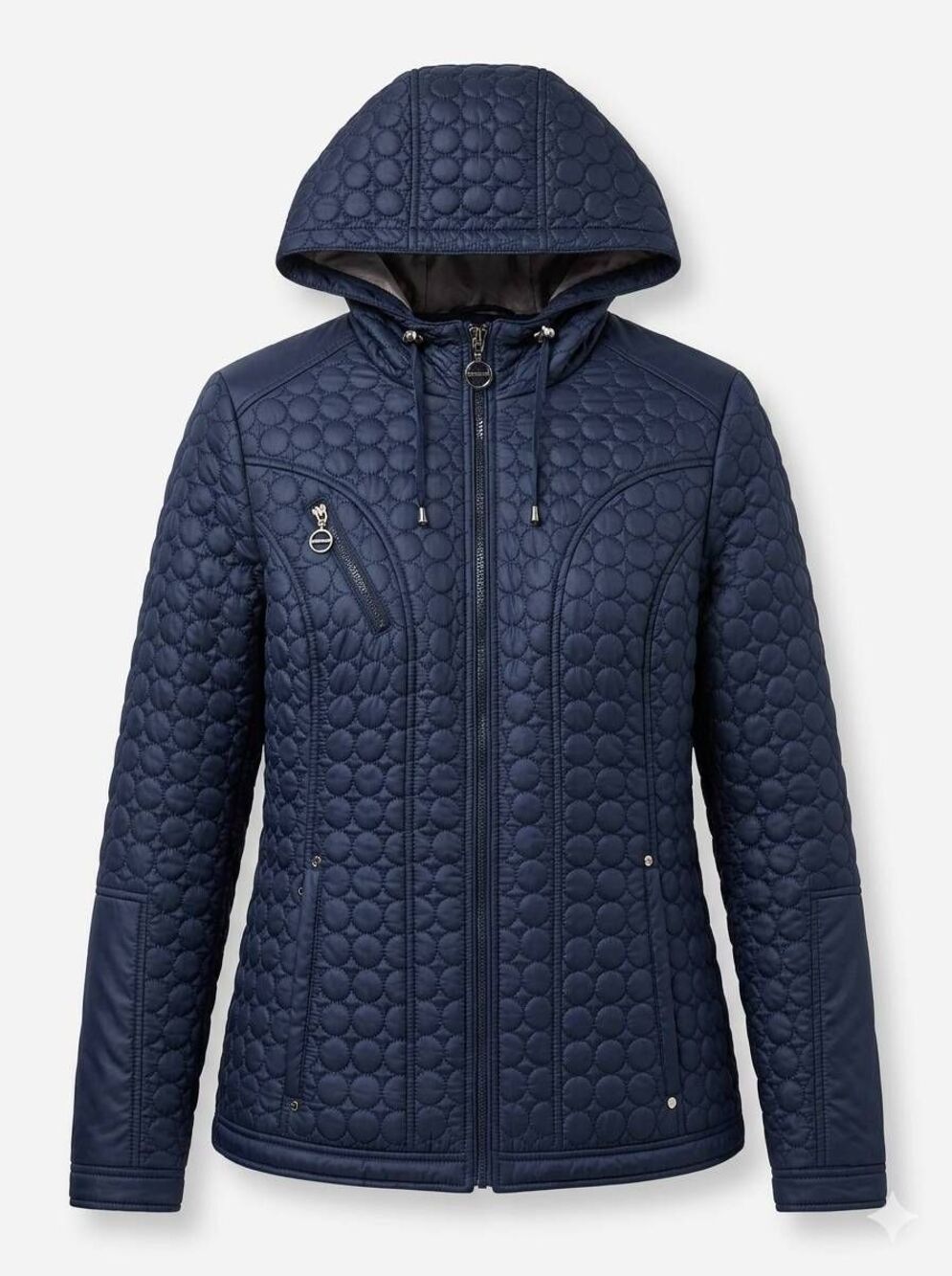 ☔️🔸️Laundry Blue Lightweight Quilted Hooded Jacket Large